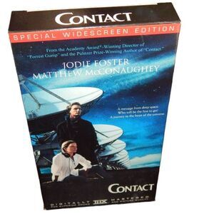 Contact special widescreen edition vintage VHS in original paper case